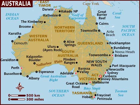 australia  map